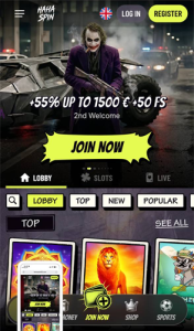hahaspin 1 cas screen justuk